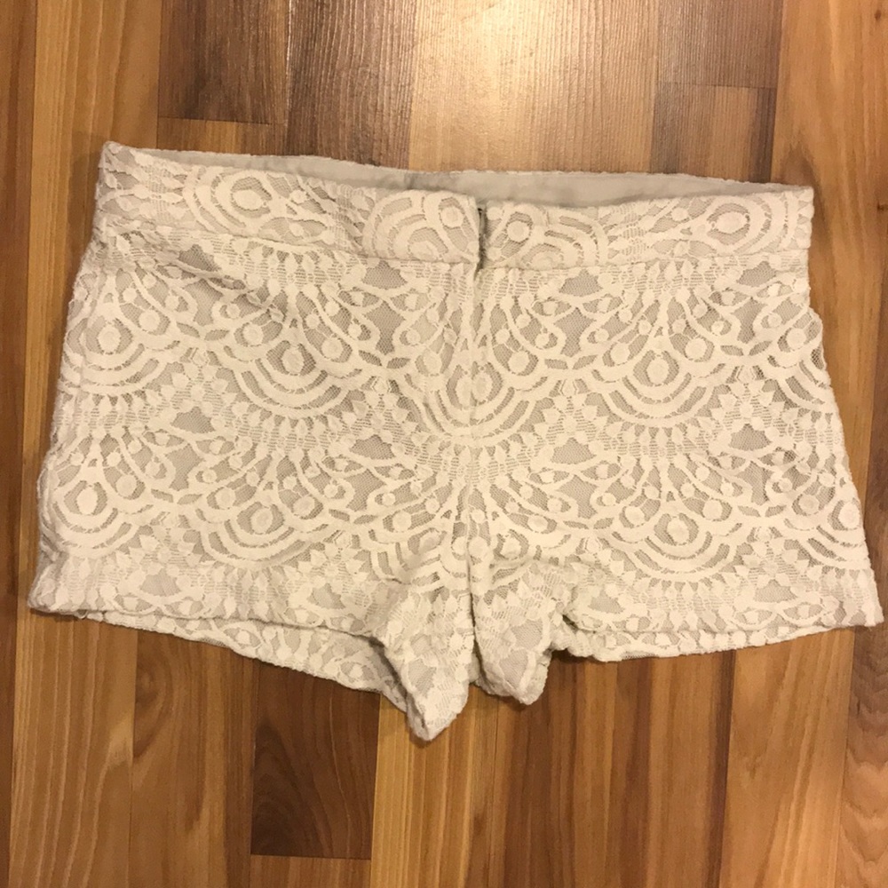 Express eyelet lace shorts